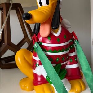 Disney Red and Green Pluto Figurine